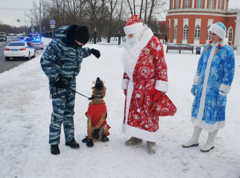 Полицейский Дед Мороз и ГИБДД